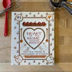 White and Red Heart & Home Cookbook for Kitchen Enthusiasts
